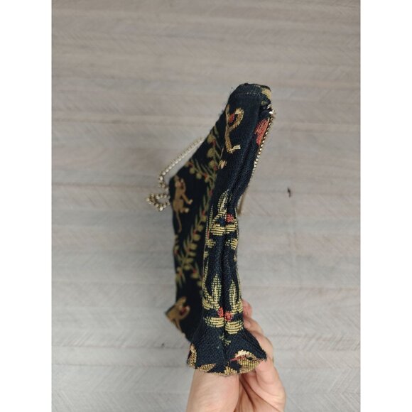 Vtg Doodle Bag Monkey Tapestry Crossbody Shoulder Purse Chain Strap Stuart FL - Picture 10 of 10